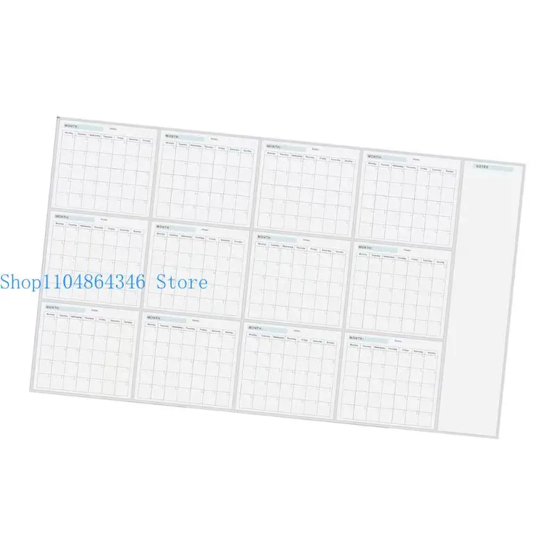 

5asd Wall Calendar Yearly Planner Undated Full Year to View Calendar for Planning