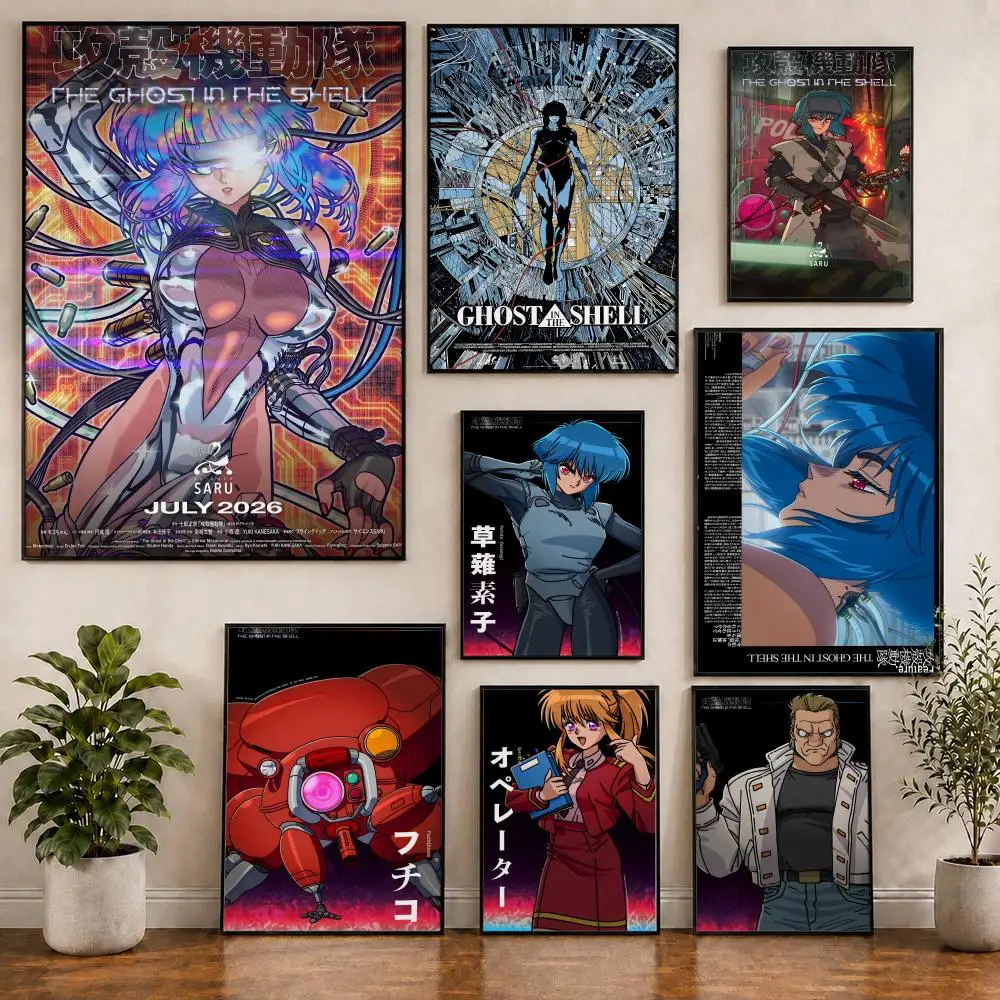 2026 The G-Ghost In The S-Shell Poster PVC HD Selbstklebend Modernes Poster Wanddekoration für Zuhause, Büro, Wohnzimmer, Esszimmer