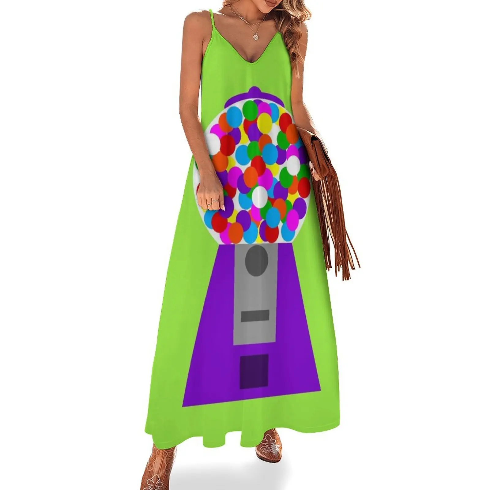 

Gumball Machine,Purple Sleeveless Dress wedding dresses for woman long dress women summer Dress