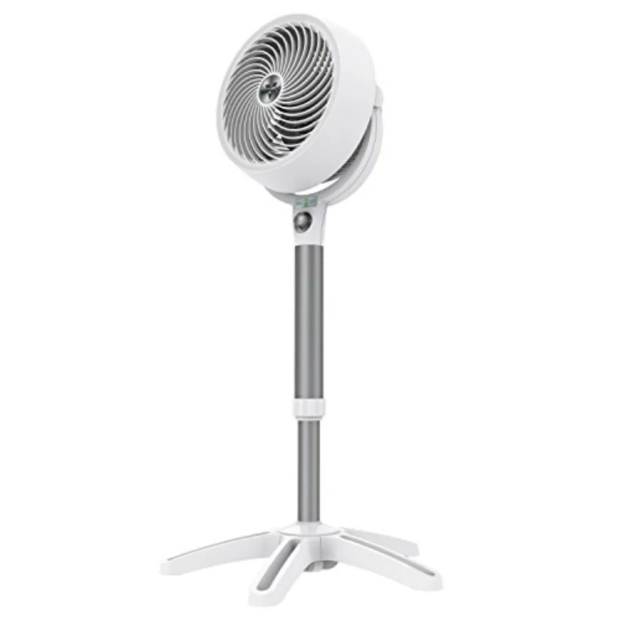 

683DC Energy Smart Medium Pedestal Air Circulator Fan с регулируемой скоростью вращения, белый цвет
