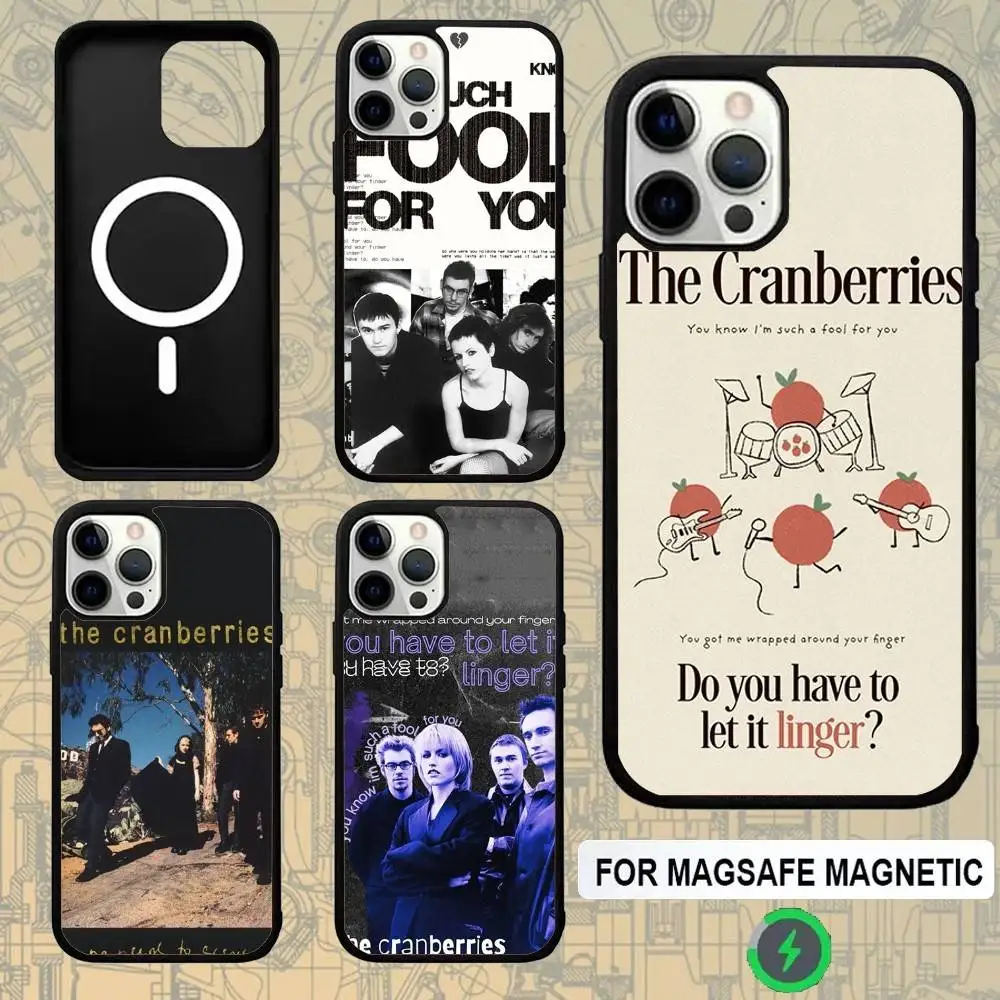 

Band The C-Cranberries Phone Case For IPhone 16e,16,15,Pro,Max,14,Plus,13,12,11 Magesafe Magnetic Wireless Charge Cover