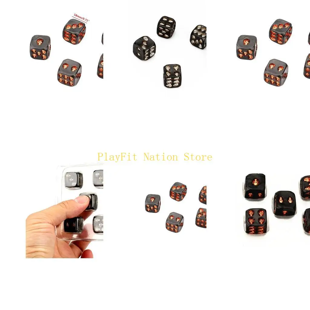 

242F 5 шт. 0,7 дюйма кубики игровой реквизит развивающие игрушки для детей оригинальный золотой, серебряный цвет круглый угловой