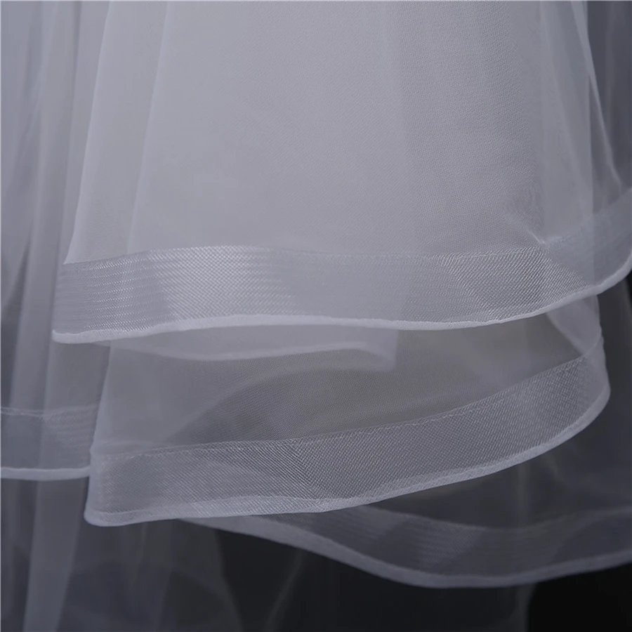 New Arrival Two Layers Short Bridal Veil 2023 Velos de novia Bride wedding accessories Sexy wedding veils for bride velo novia