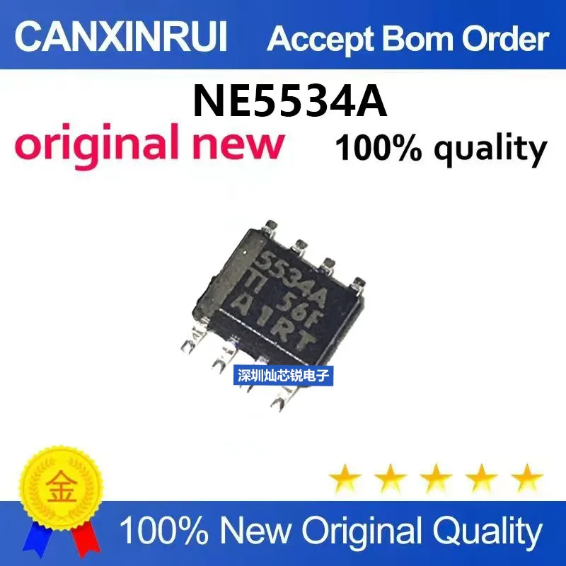 (5-100pieces)Brand New Original NE5534ADR 5534A SOP-8 Package High-Performance Audio Amplifier Chip