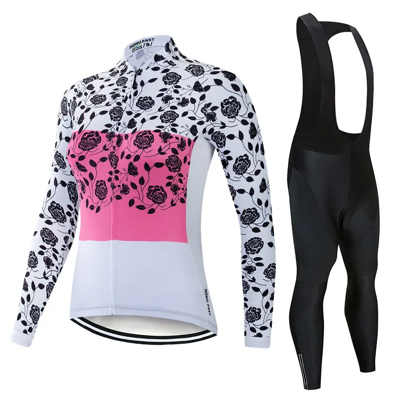 

Women Long Sleeve Bicycle Cycling Sets Quick Dry Riding Suits 3D Padding Cushion Sport Jerseys Customized/Wholesale Service