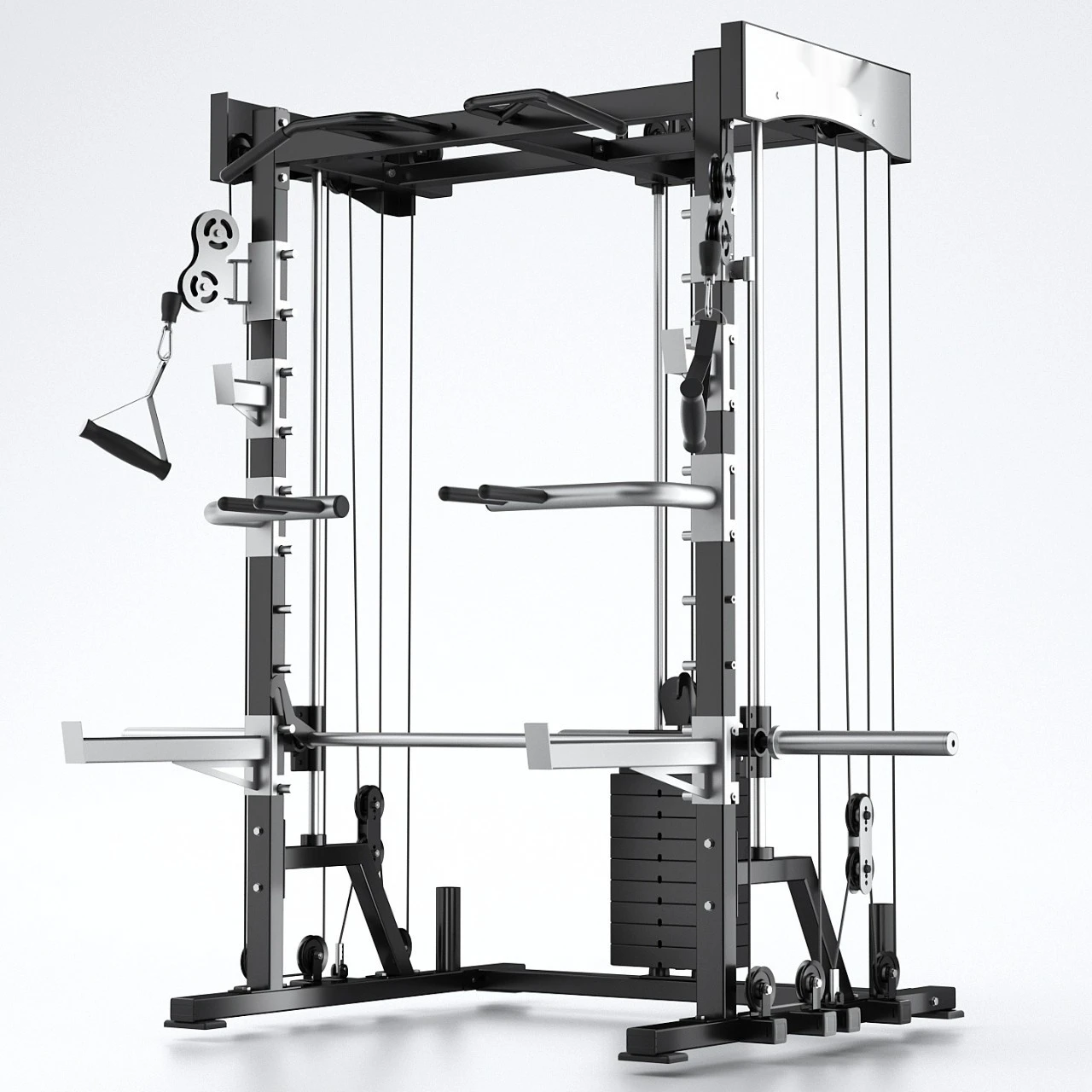 

Hot High Quality Fitness Gym Equipment Multifunction Gym Strength Smith Machine Squat Half Power Rack