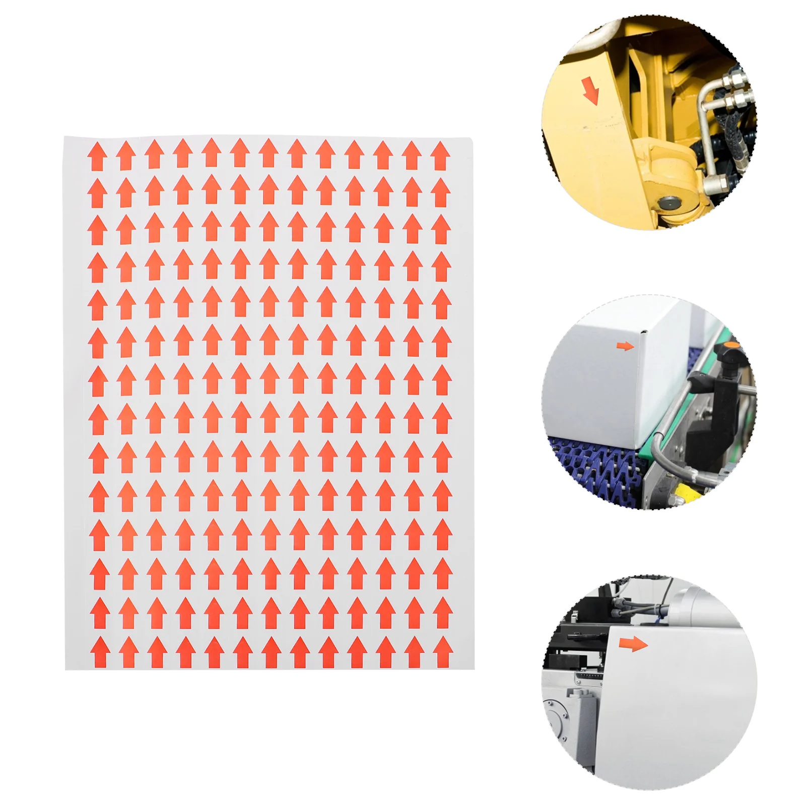 1000Pcs Arrowhead Directional Stickers Indicator Labels Easy Peel Practical Application for Factories Schools Warehouses