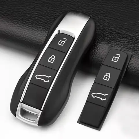 포르쉐 카이엔 Panamera Cayman Macan Boxster 718 911 원격 제어 키 버튼 교체 용 자동차 키 케이스 고무 패드