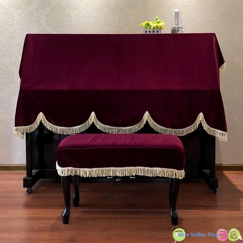 

Плотный золотистый бархатный пылезащитный чехол для пианино, однотонное покрывало для пианино, высококачественный чехол-накидка для электронного пианино