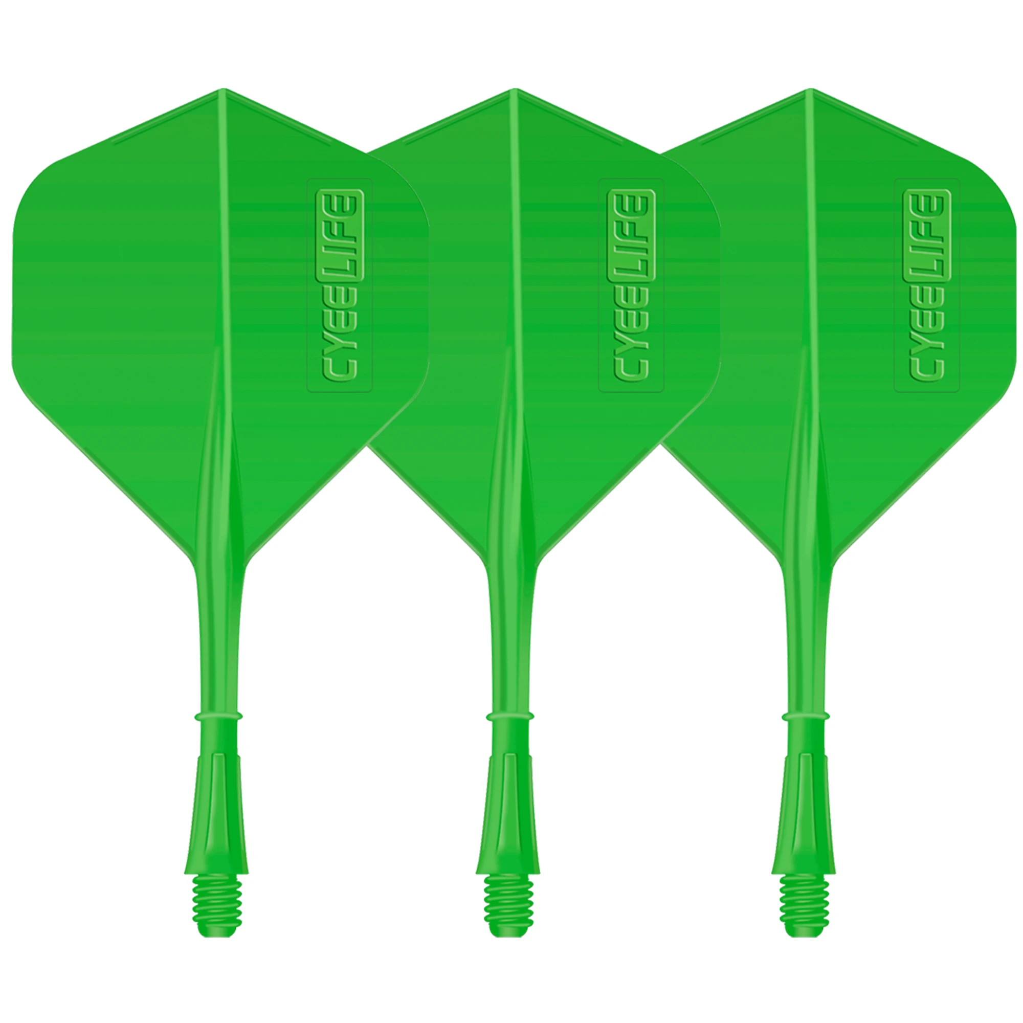 CyeeLife Dart Flights and Shafts,3 PCS One piece Accessories Not easy to break and fall off,8 Colors