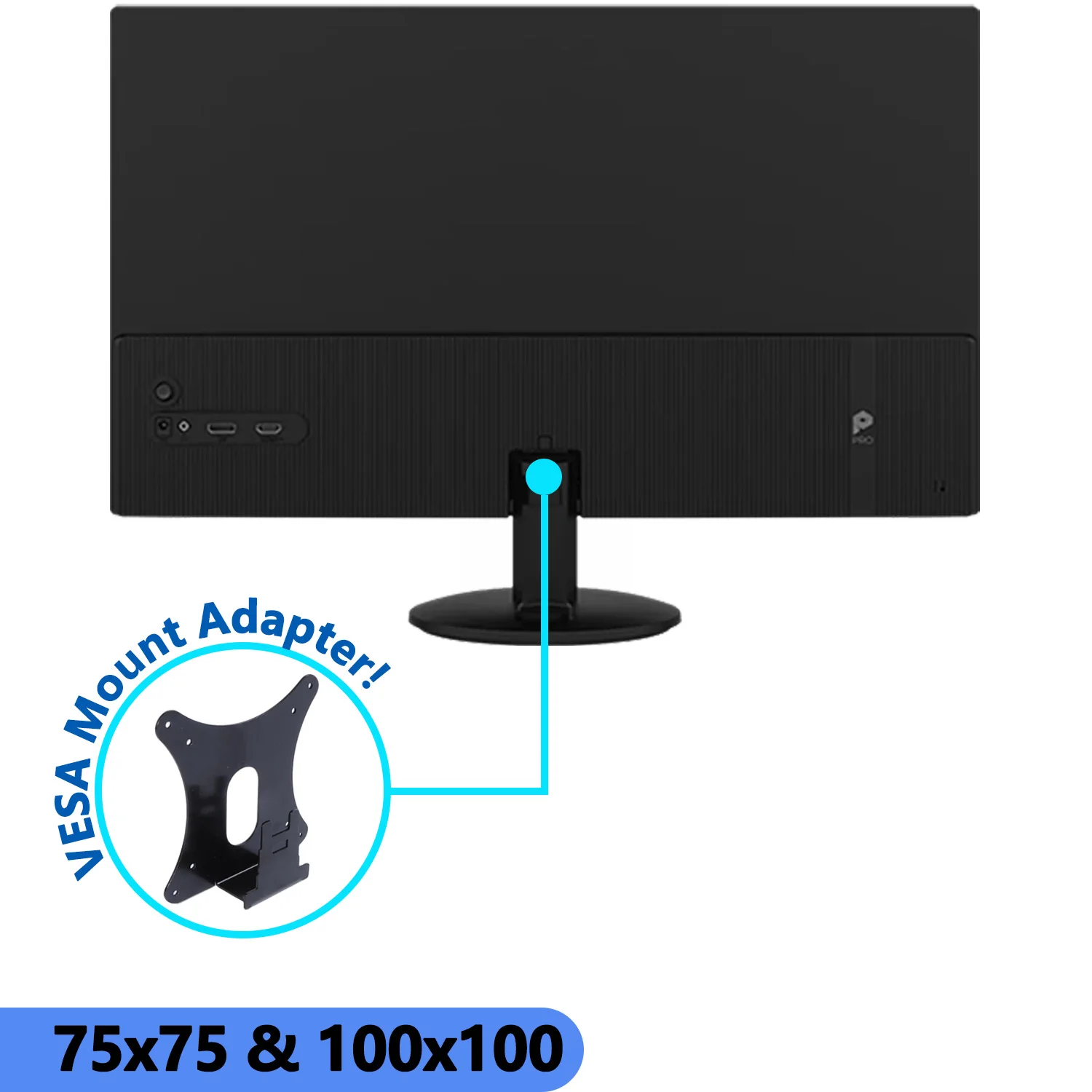 Brand New Wall Mount Bracket for MSI MP242L MP243L MP252L VESA Adapter 75x75 & 100x100 for Monitors Arms