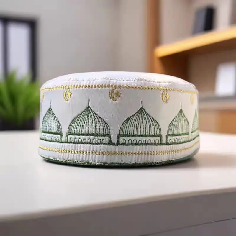 Free Shipping Muslim Caps For Men Clothing Prayer Hat Islamic Taqiyah Kufi Tax Products Kippa Turkish Modern Polyester 03615
