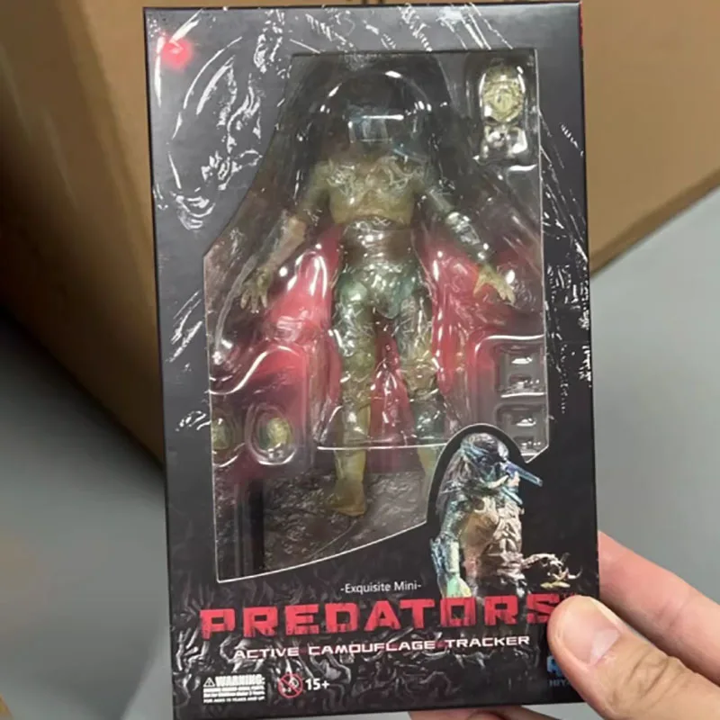 

The Predator Figure Active Camouflage Tracker Predators Action Figuras Manga Figurine Toys Anime 4.5-Inch Model Original Gift