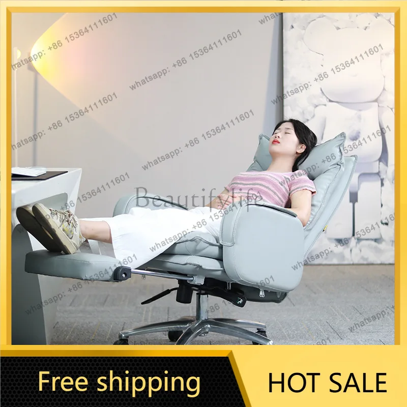 LSFashion Sedentary Office Chairs Meeting Clerk Design Bedroom Office Chairs Salon Stool Handrail Furniture Cadeira Lsdny