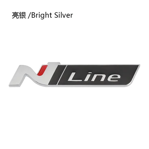 Автомобильная наклейка N Line Nline, эмблема, наклейка для Hyundai I20 I30 Kona Tucson Sonata Elantra Veloster, крыло, передняя решетка, логотип