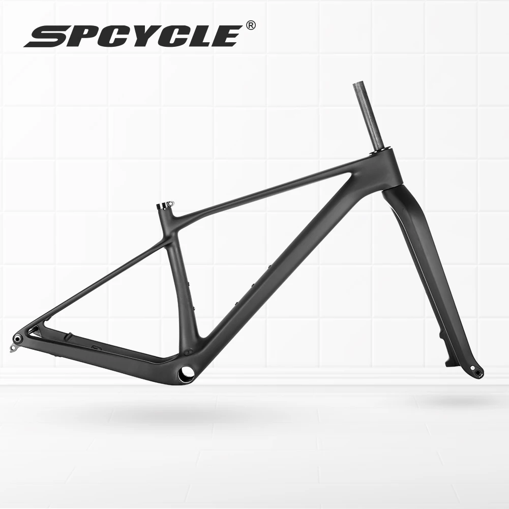 Spcycle Full Hidden Cable UDH Hanger T1000 Carbon 29er Carbon MTB Frame With 15x110mm Boost Rigid Fork