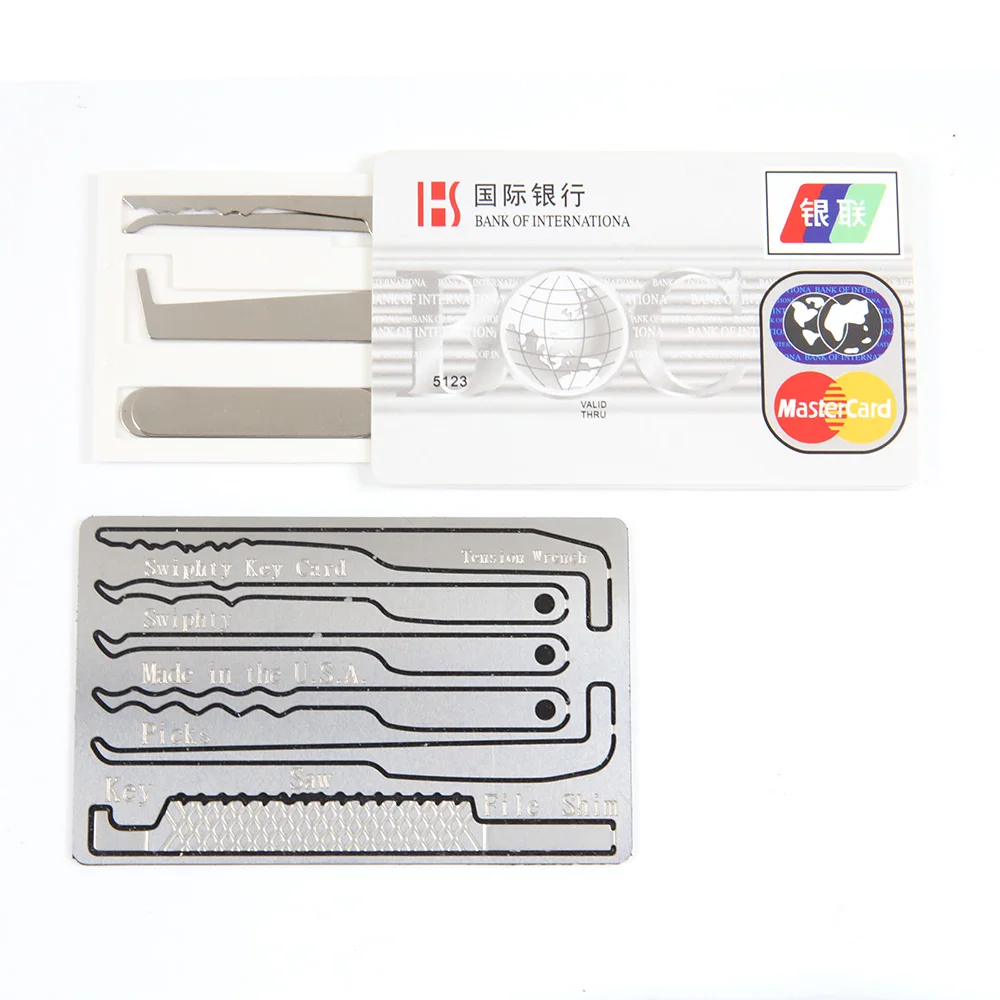 New Card Type Set Weatherproof Convenience Portable All In One Locksmith Supplies Hardware Tools