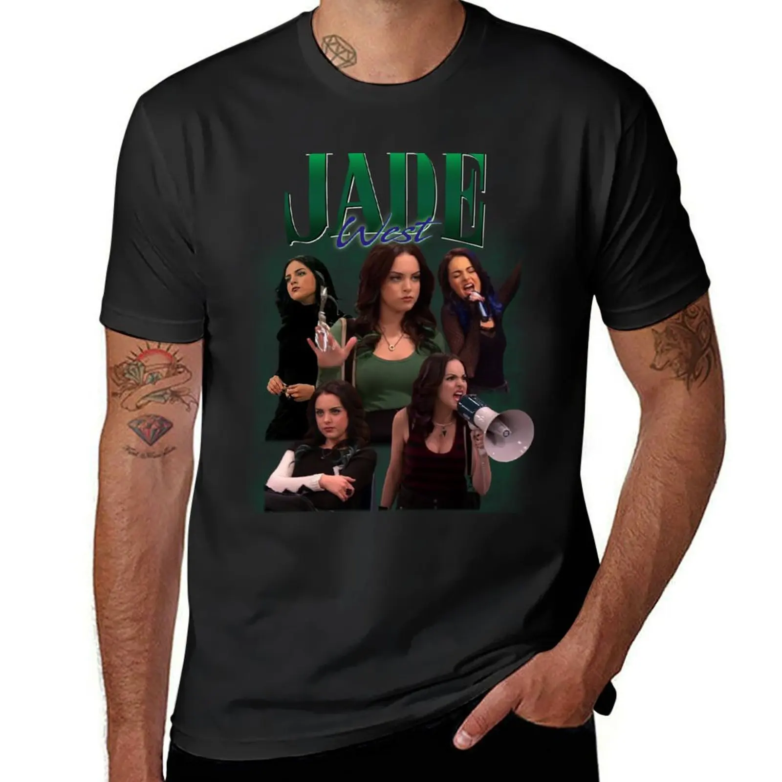 

Jade West Retro Homage Design T-Shirt customs design your own oversizeds t shirts men