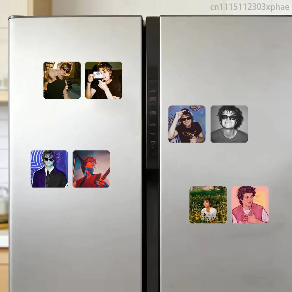 J-Joe Keery Steve Djo Cartoon Anime 2-Pack Set Refrigerator Magnets, Soft Magnetic Heat Transfer Refrigerator Magnets Gift