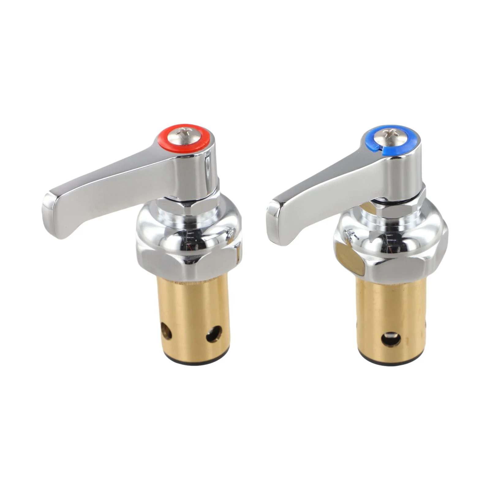 Assembly Handle Stem Cold Easy Installation Faucets Smooth Button Commercial Use Handle Heavy-duty Parts Reliable Replacement