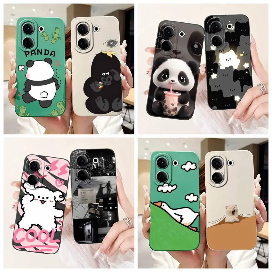 Für tecno camon 20 pro 5g fall ck8n niedliche tiere cartoon abdeckung weiche tpu telefon hülle für tecno camon 20 premier camon20 pro stoßstange