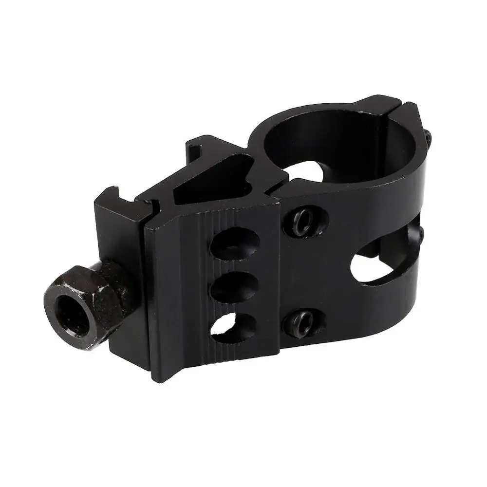 New Airsoft Ring Rail Mount Offset Ring Side Gun Torch Mount For Flashlight Laser / Rifle Scope Mount Fit 20mm Rail HT2-0002