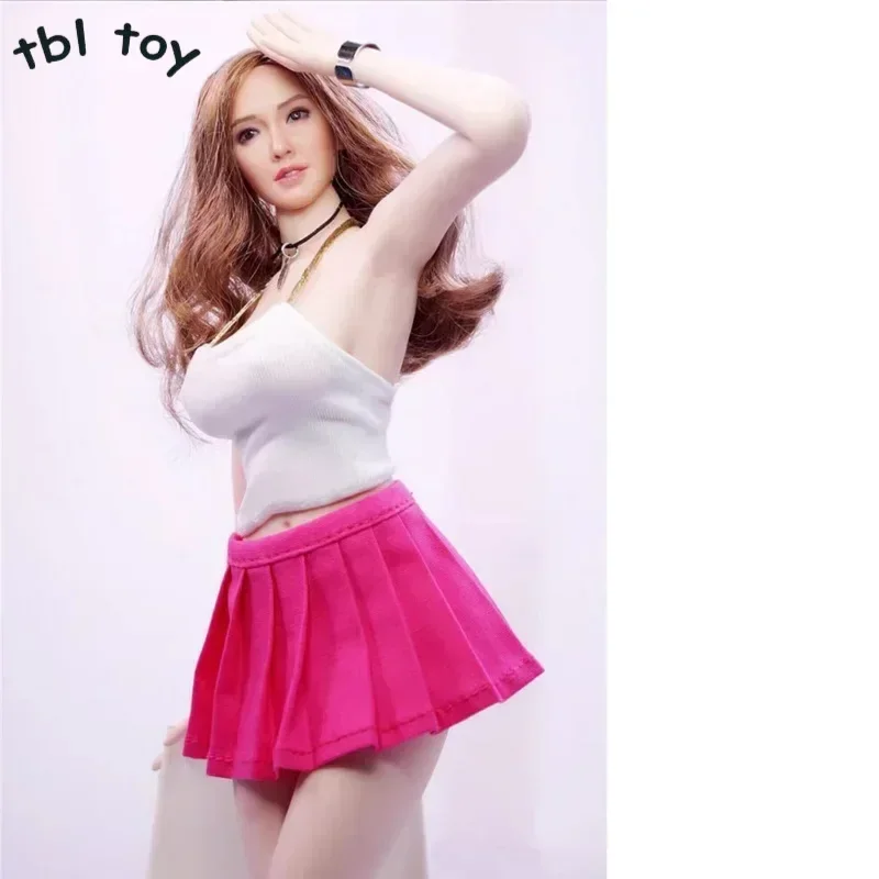 

1/6 Scale Pleated Skirt Waistcoat Set Clothes Fit 12inch Female Soldier Action Figure Body Dolls Toys