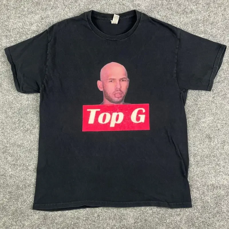 Top G Andrew Tate T Shirt Men'S Large Black Cotton