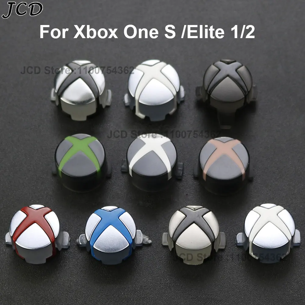 

JCD For Xbox One S Elite 1/2 Controller Logo Button Start Return Back Switch Light Power Guide Home Key Replacement