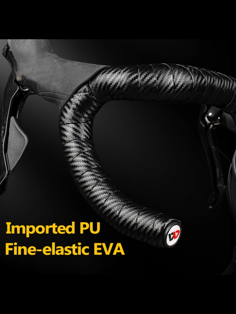 AliExpress Qiilu Carbon Fiber Handlear Tape Pattern EVA PU Tape Practical Shock-Proof Toughness Damping Anti-Vibration Bar tape Belt for Bike