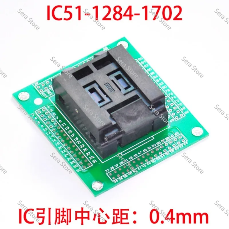 TQFP128 TO DIP Programmer Adapter  IC51-1284-1702 TQFP128 0.4mm Pitch Burn in Socket