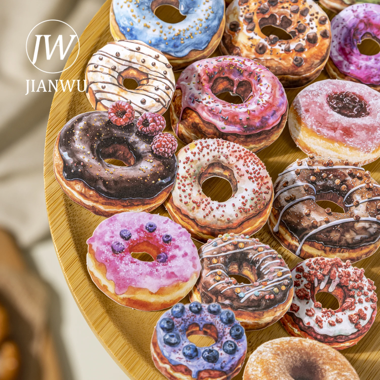 

JIANWU Baking with You Series Vintage Bread Cake Landscape Material Collage Scrapbook Sticker Creative DIY Journal Stationery