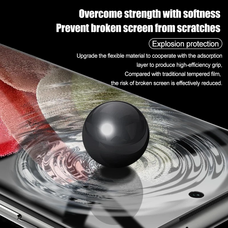 Protector de pantalla de película de hidrogel para Samsung Galaxy S22 S21 S23 S25 Ultra S24 S20 S23 FE Note 20 10 Plus A51 A52 A53, 4 piezas 5