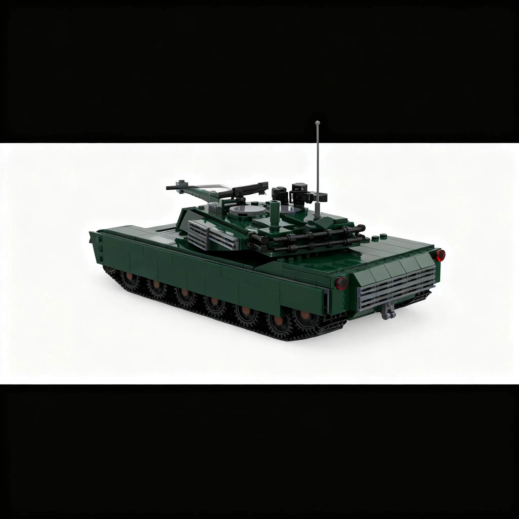 767pcs MOC M1 Abrams Green Model Building Blocks Construction Education Idea Birthday Assemble Display Collection Brick Art