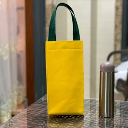 Simple canvas portable water cup bag Braised cup bag thermos cup set umbrella bag purse purse mommy bag a package