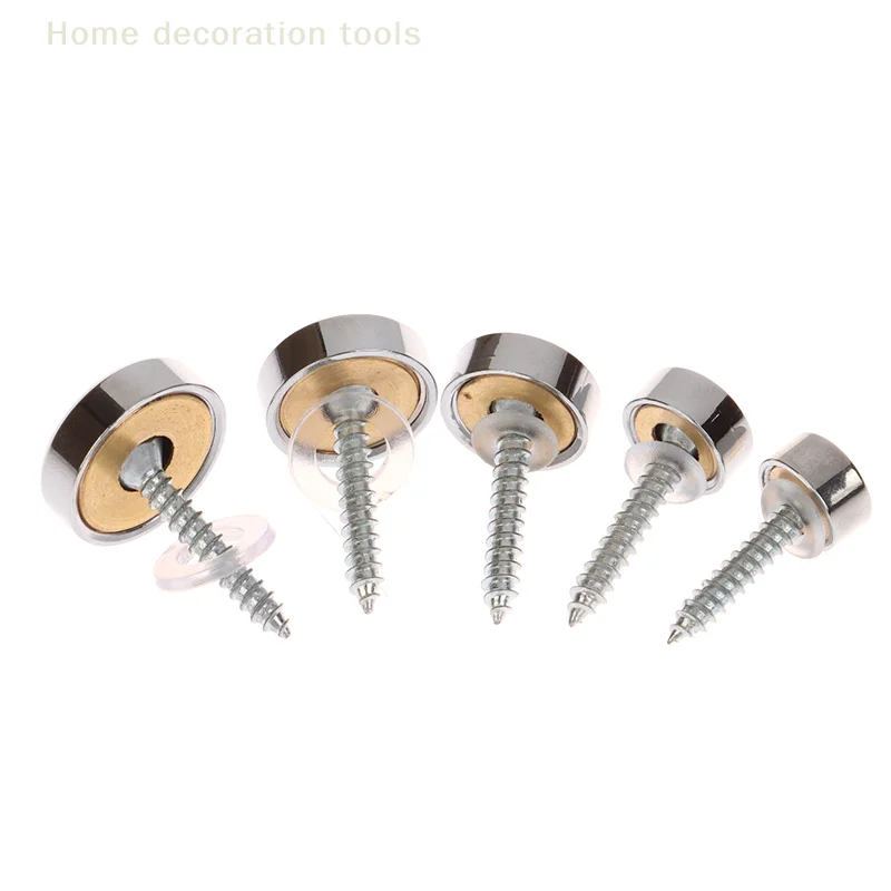 12 مجموعة موثوقة من مواجهات تثبيت الترباس، 10-18 مم مسامير غطاء برغي مرآة مزخرفة لافتات وتثبيت الإعلان