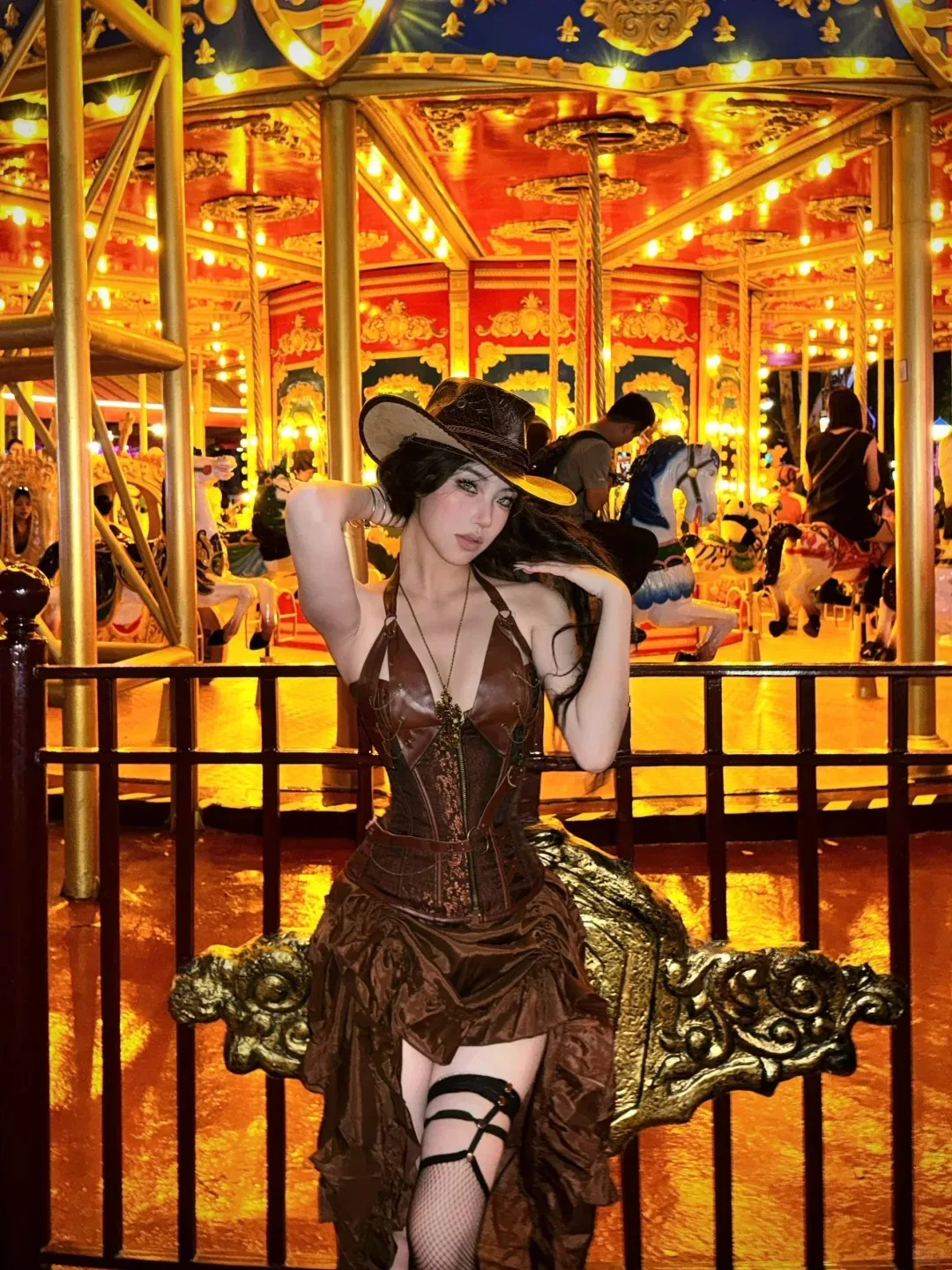 Gothic Steam Punk Shapewear Corset Tight Body Suit Waist Cincher Top for Men Daily Wear Polyester Fabric Four Seasons Universal