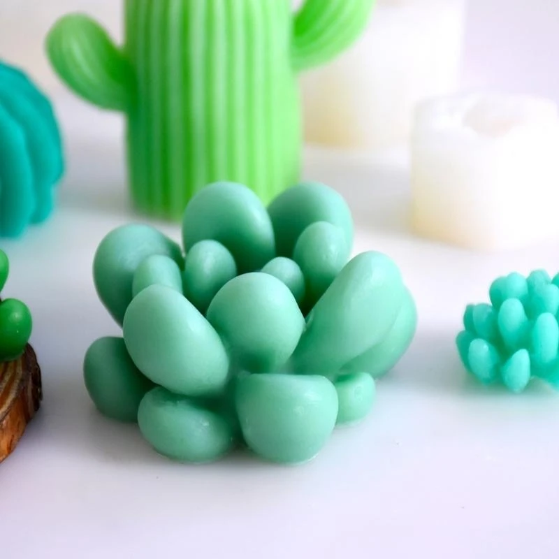 Simulation Plant Silicone Mold Cactus Resin Mold DIY Cake-Decor