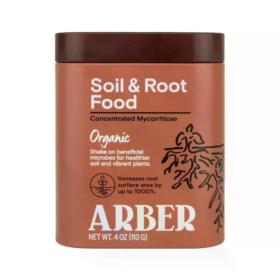 

Arber Organic Soil Root Food with Mycorrhizae 4oz: Enhances Plant Growth Mycorrhizal Inoculant NonGMO