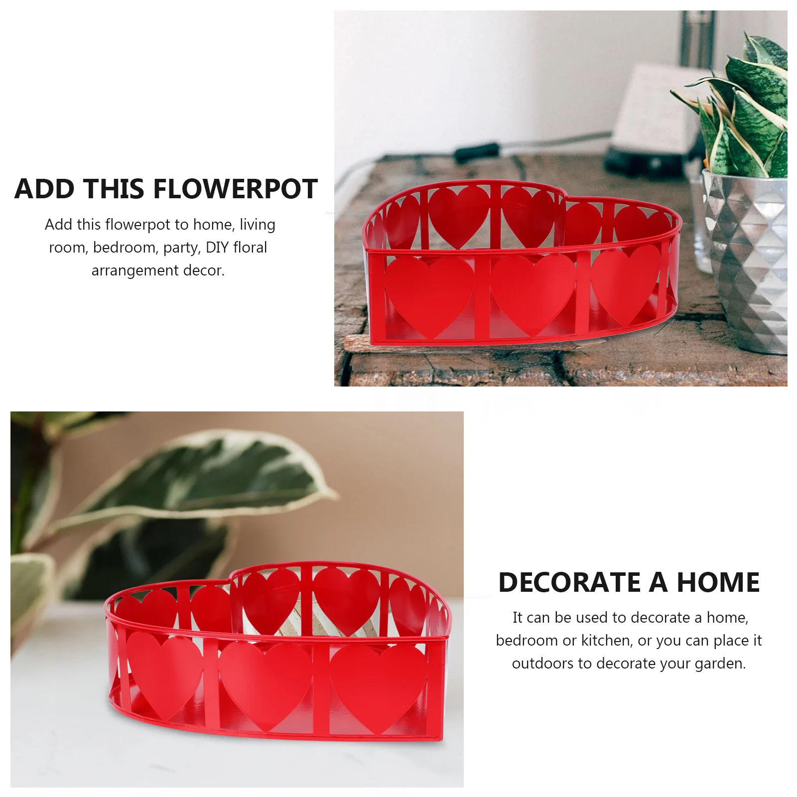 

Hollow Heart Flowerpot Classic Garden Planter For Home Bedroom Kitchen Decor Dried Flowers Arrangement Table Decoration Plant