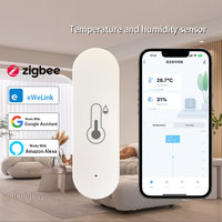 Ewelink Zigbee Smart Temperature Humidity Sensor Indoor Hygrometer APP Remote Control Works With Alexa Google Home Smart Home