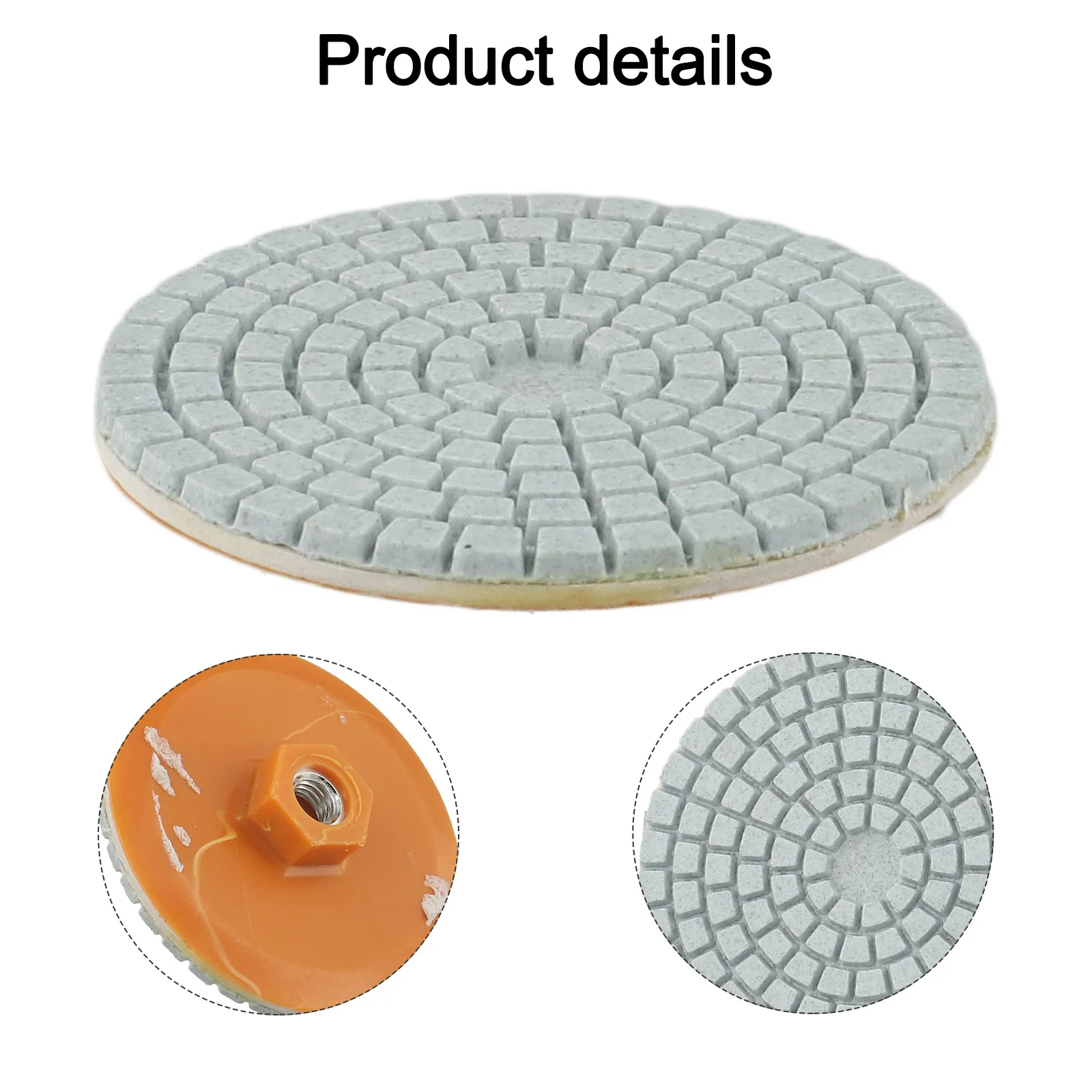 Functional High Quality Household Polishing Pad Parts Safe Spiral Stable 3 Inch 80mm Abrasive Concrete Diamond