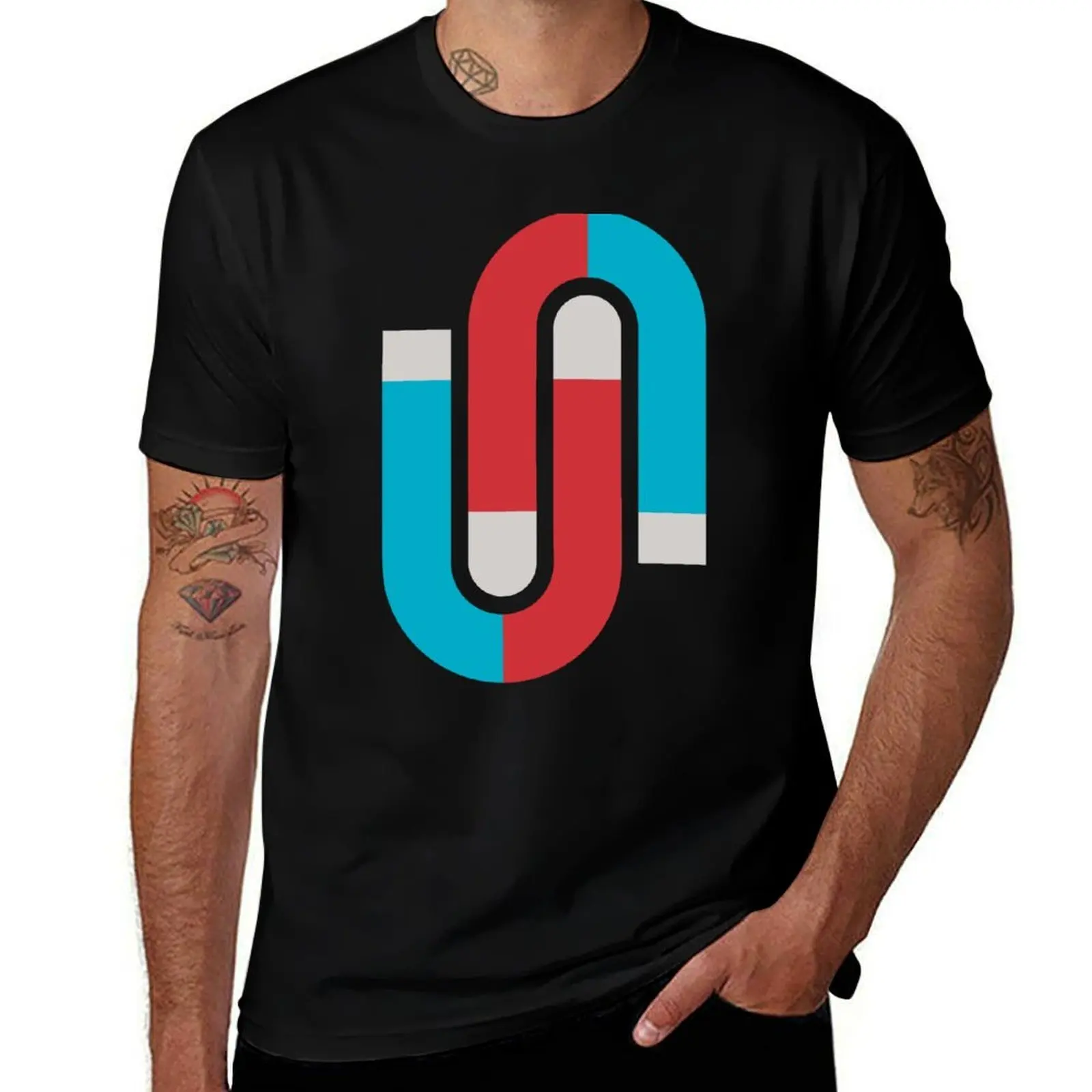 Magnetize T-Shirt Minimalist Plain Crew Neck T-Shirt