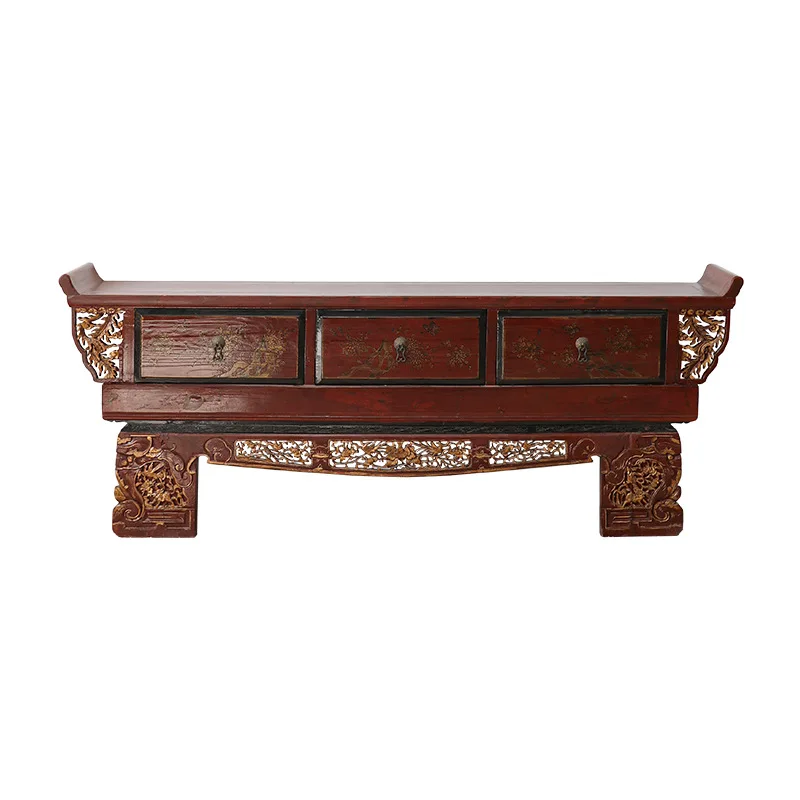 table incense table, household retro multi-functional table, God of Wealth table, living room niche, Guanyin table