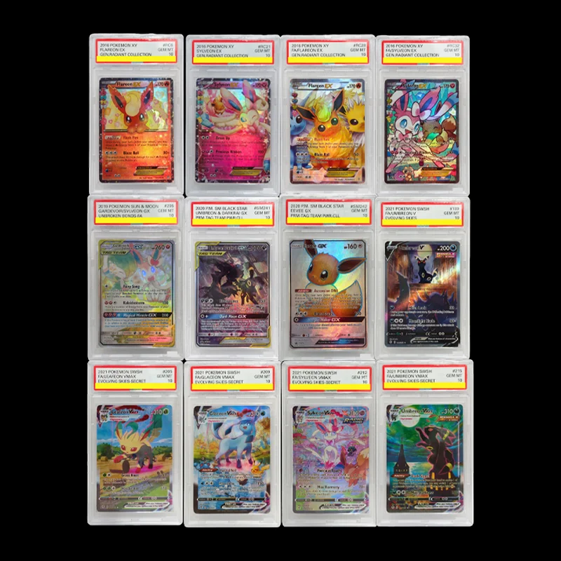 12 Styles 2021 POKÉMON ÉPÉSSE & BOUCLIER CIELS ÉVOLUANTS # 215 FA/UMBREON VMAX EVOLVING SKIES-SECRET Carte de collection de grade 10