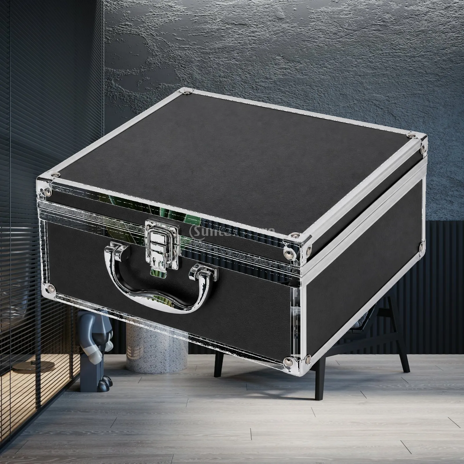 Aluminum Equipment Case Heavy-Duty Aluminum Hard Case Multipurpose Lightweight for Travel, Workshop