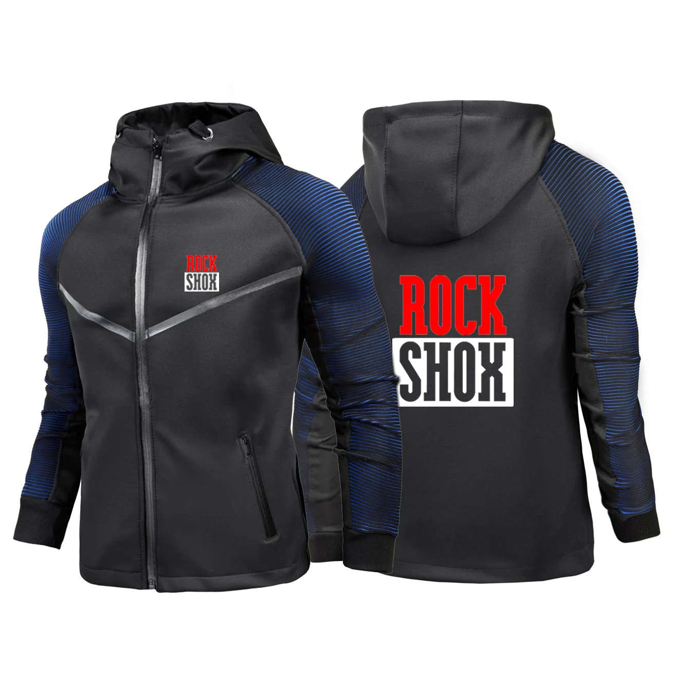 2024 Rock Shox Rockshox Moutain MTB Biker Bicycler Men Spring and Autumn New Racing Suit Hooded Zipper Jacket Sports Casual Tops