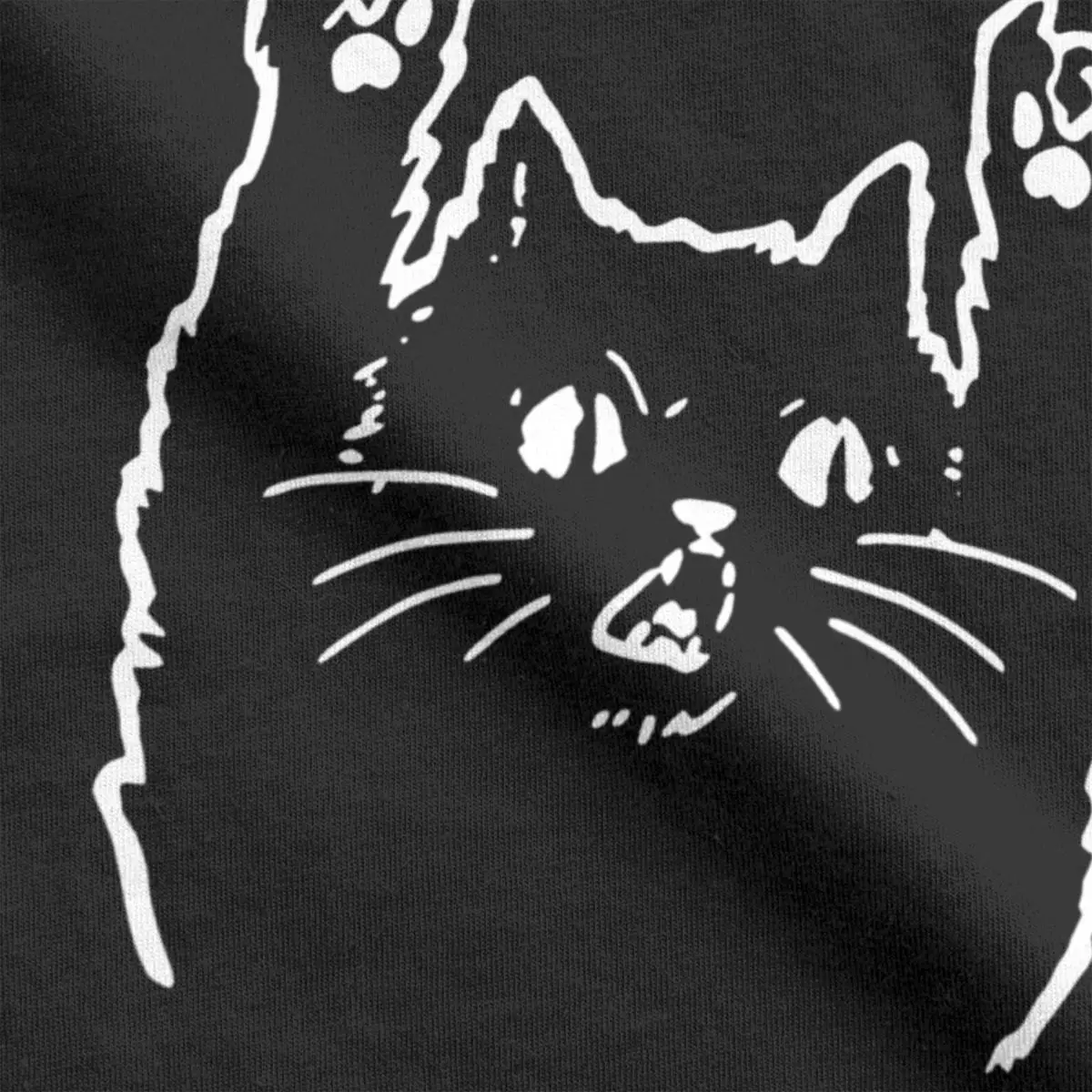 Album Cat Meowtallica Japan Band Men\'s T Shirt Rock Music Funny Vintage Tees Short Sleeve Round Collar T-Shirts Cotton Summer