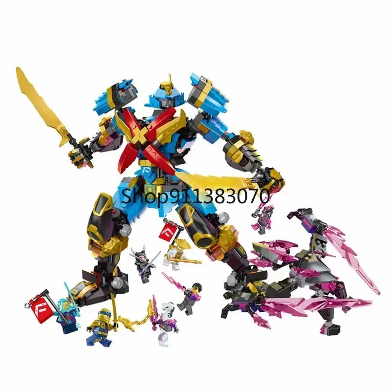 Nya's Samurai X MECH Building Blocks with action city Figures Compatible 71775 Toys for Children Birthday Gift