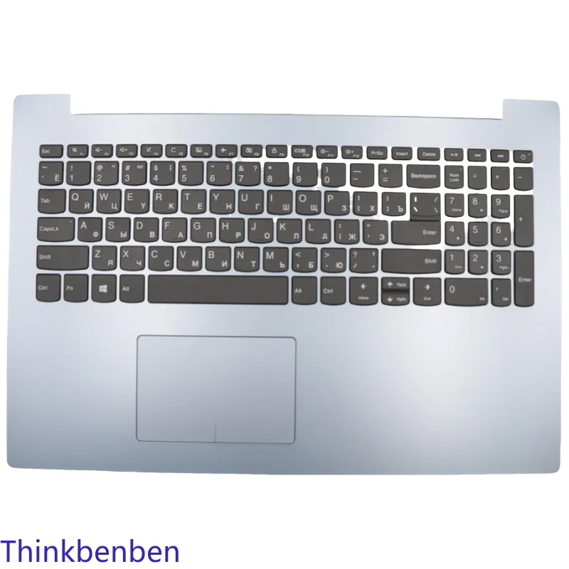 

RU Russian Keyboard Blue Upper Case Palmrest Shell Cover For Lenovo ideapad 320 15 AST IAP ABR ISK IKB 5CB0N86383
